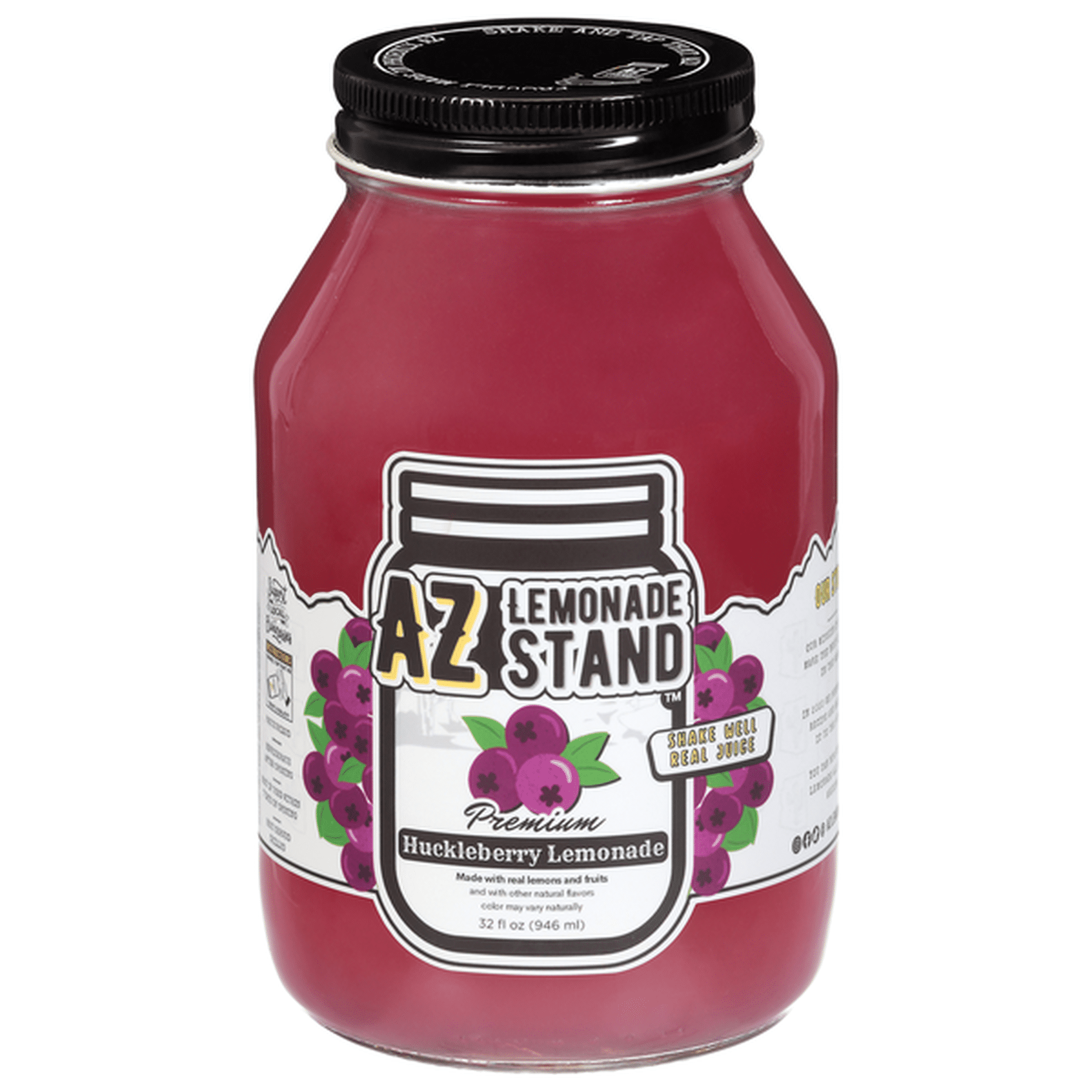 AZ Lemonade Stand Premium Huckleberry Lemonade glass bottle product image