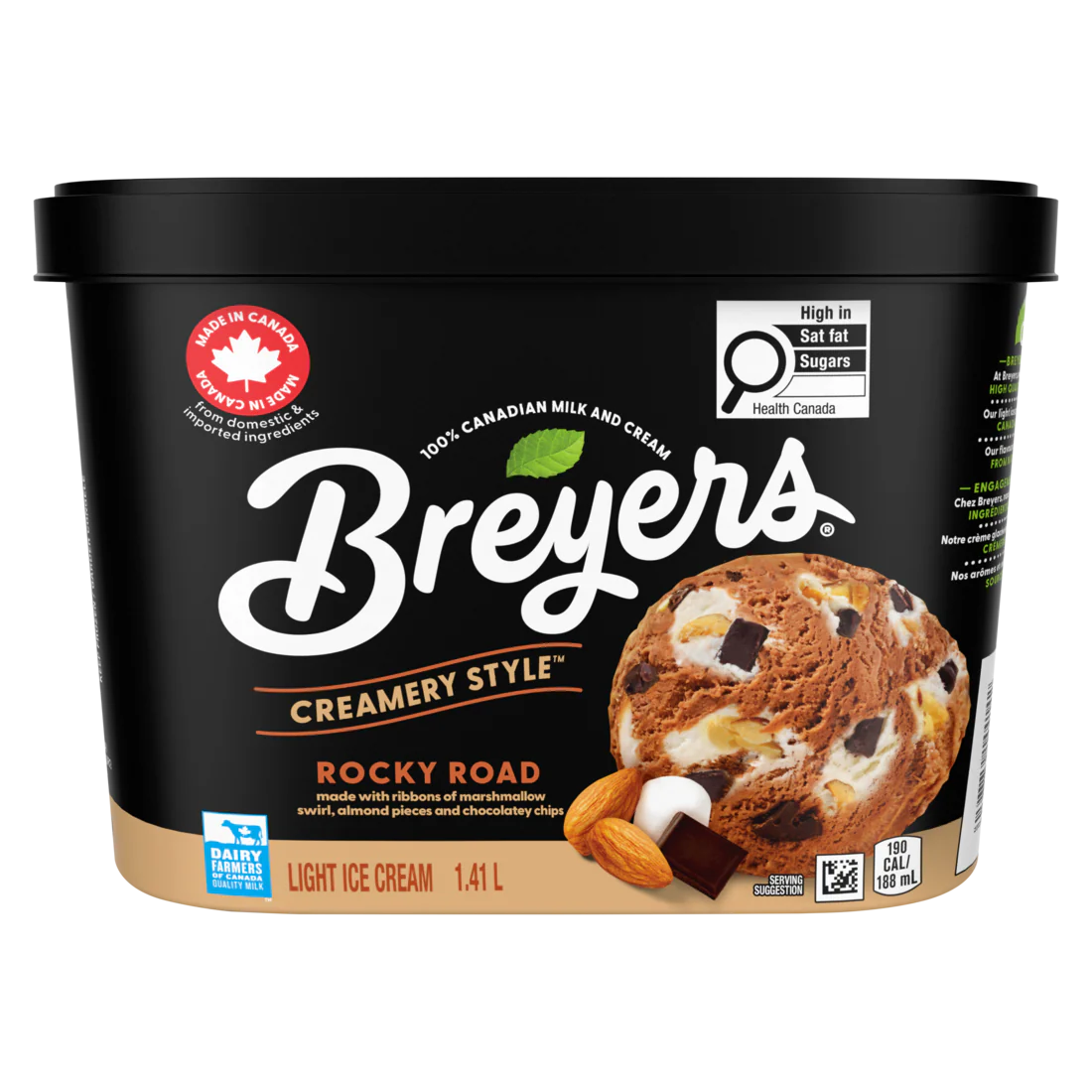 Breyers Creamery Style Rocky Road Ice Cream product image