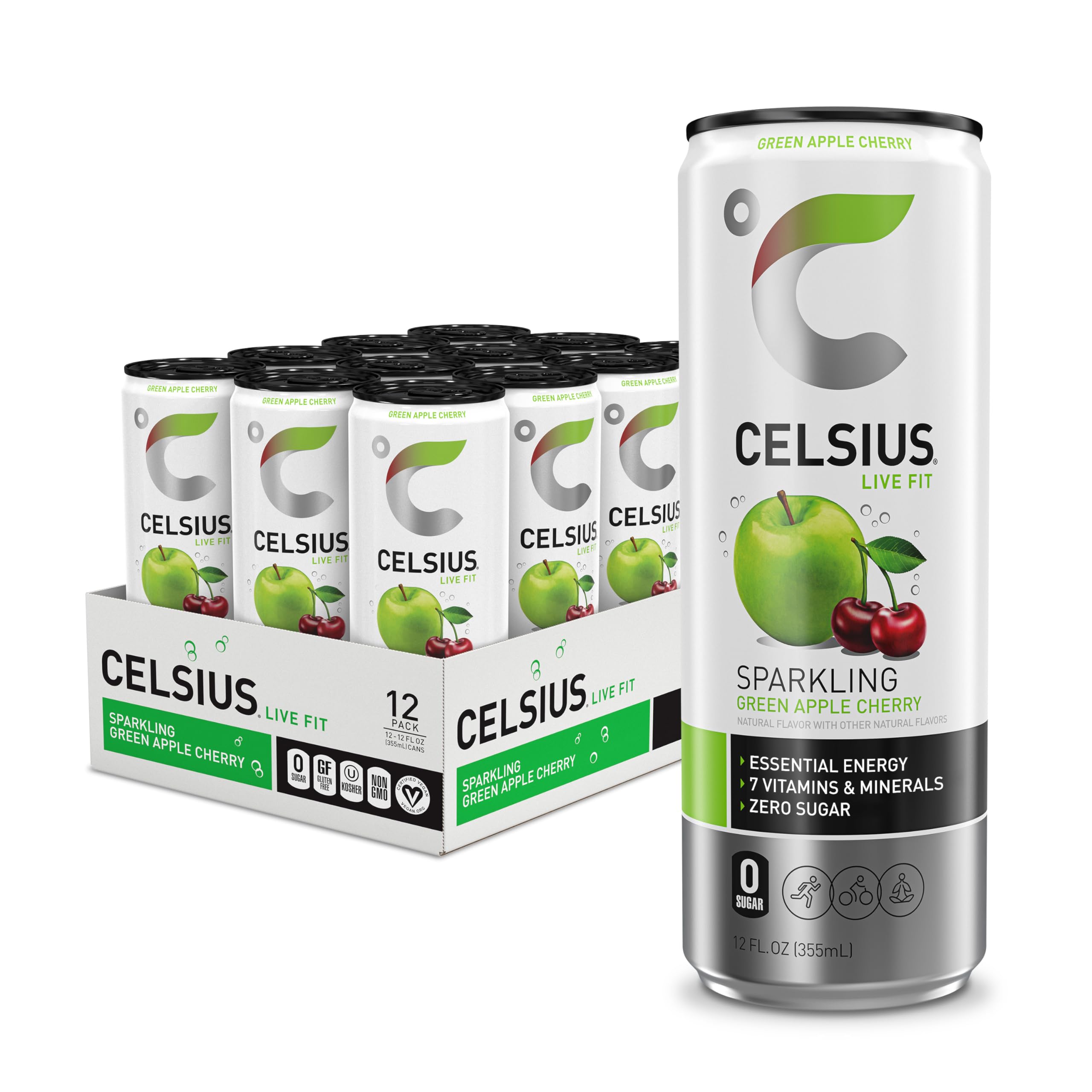 Celsius Energy Drinks CELSIUS Energy Drink Sparkling Green Apple product image