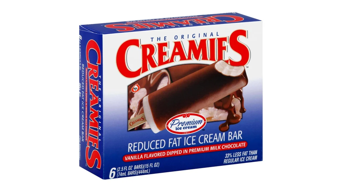 Creamies Premium reduced fat ice cream bar product image
