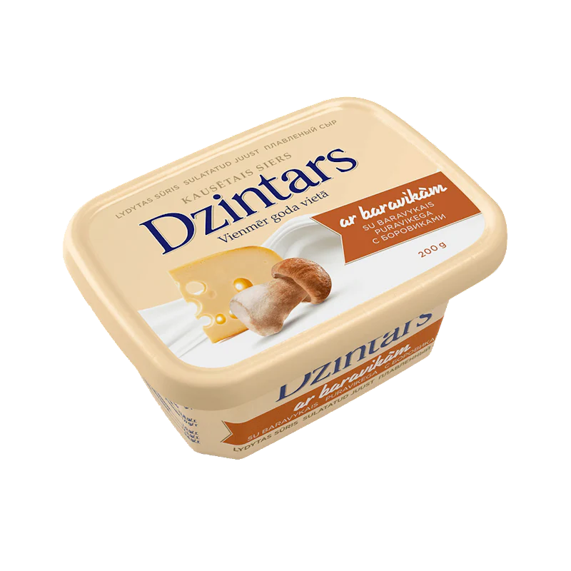 Dzintars Processed Cheese with Porcini Mushrooms product image