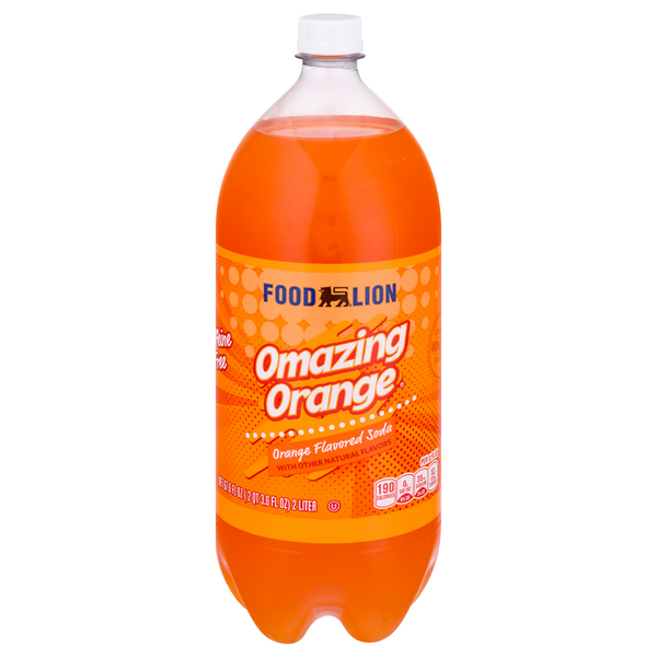 Food Lion Omazing Orange Orange Flavored Soda plastic bottle product image