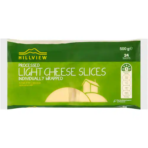 Hillview Processed Light Cheese Slices product image