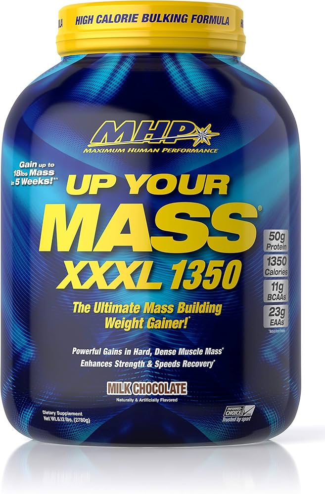 MHP Up Your Mass XXXL 1350 Milk Chocolate Plastic Container product image