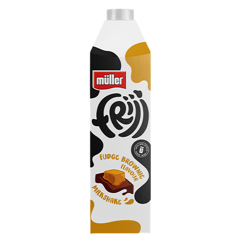 Müller Frijj Fudge Brownie Milkshake carton product image