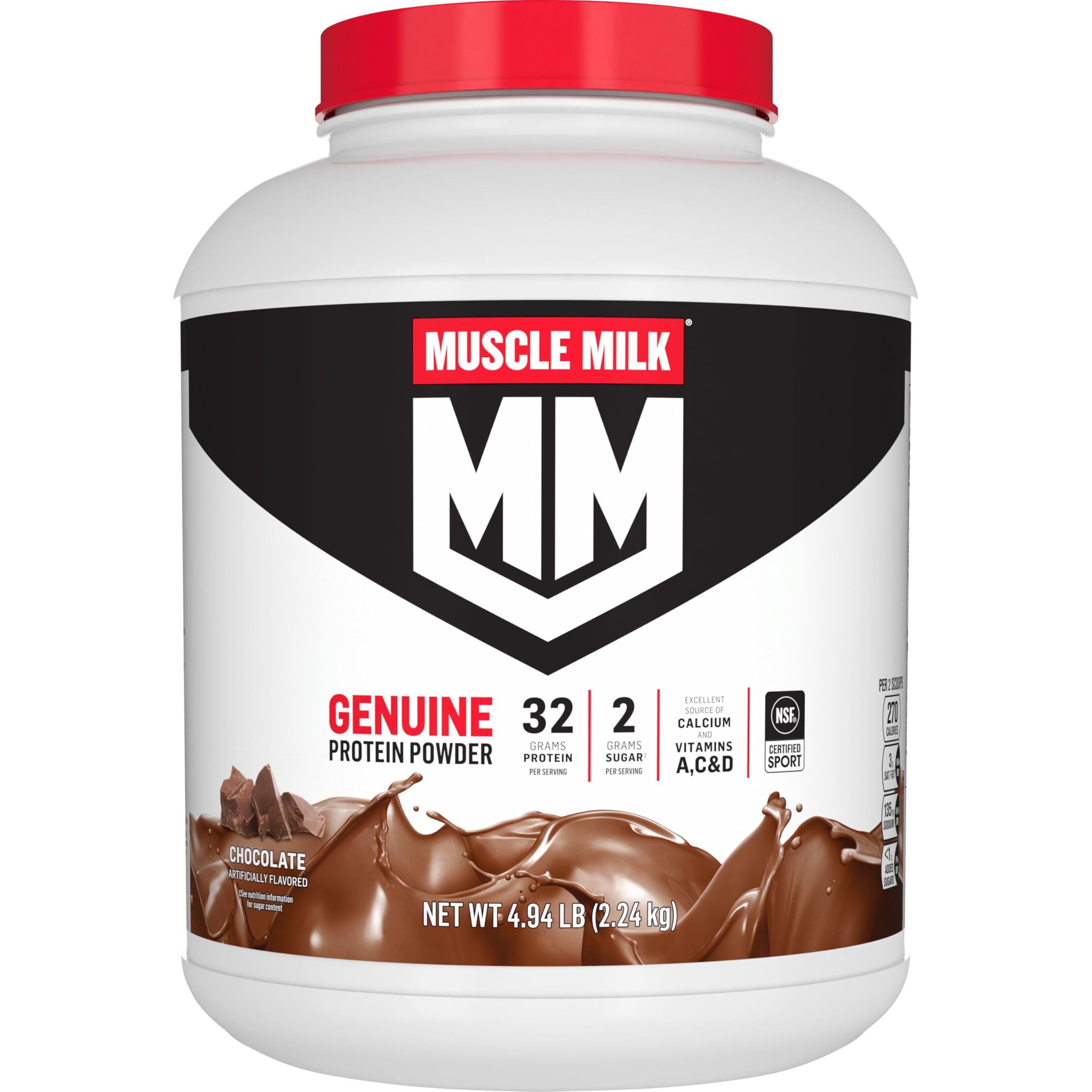 Muscle Milk Natural Chocolate Flavored Protein Powder product image