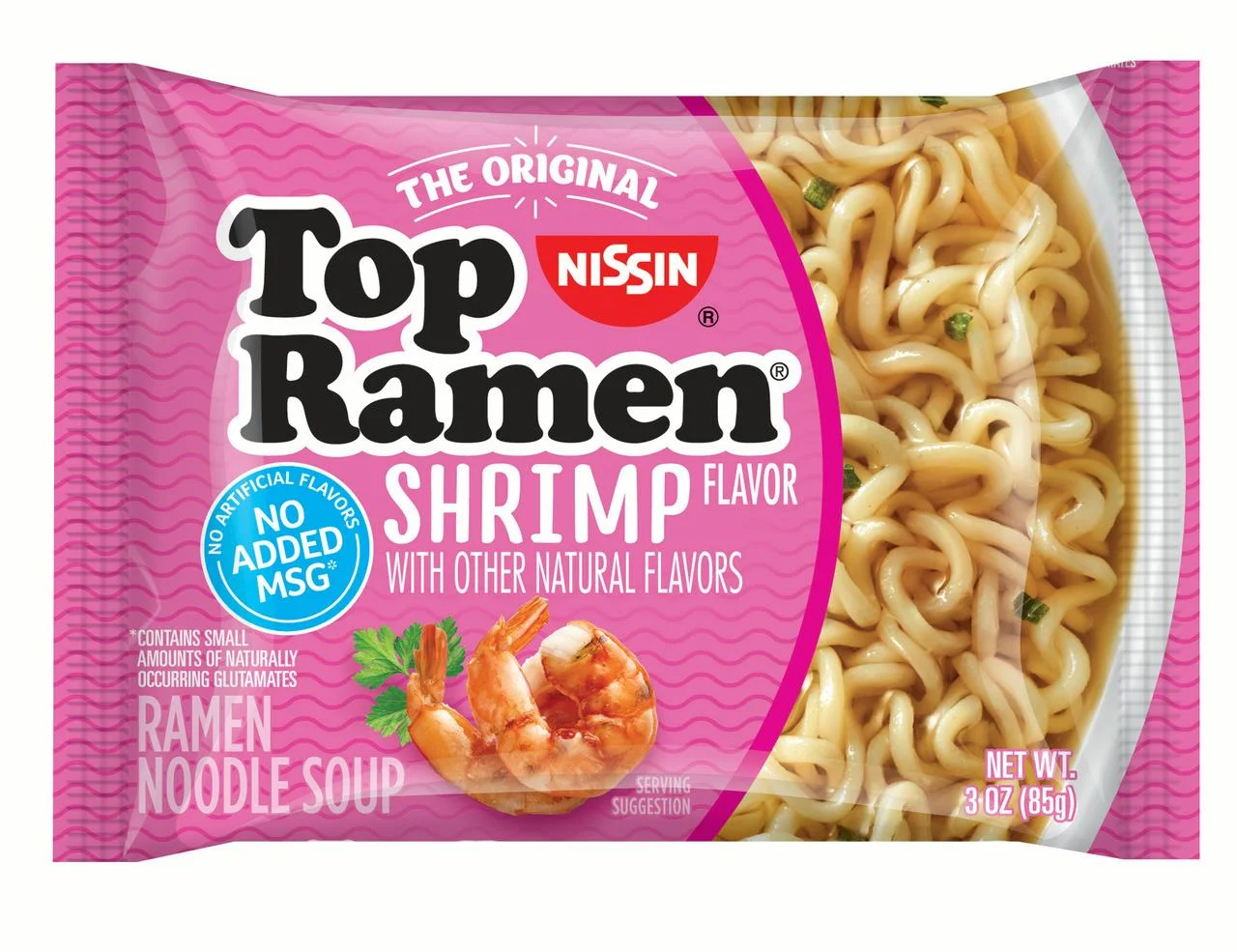 Nissin Shrimp Flavor Top Ramen Noodles product image