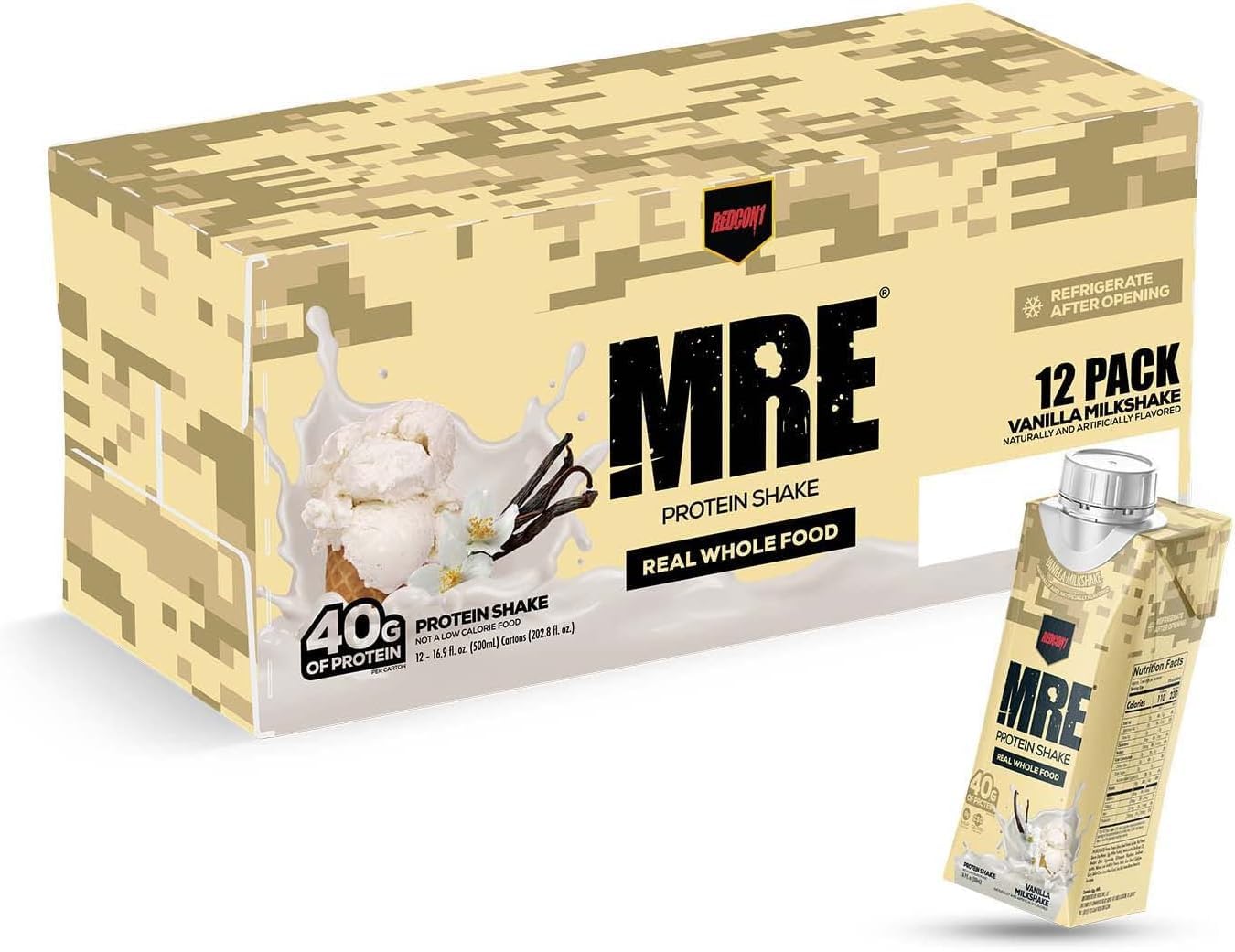 REDCON1 MRE Protein Shake Vanilla Milkshake product image