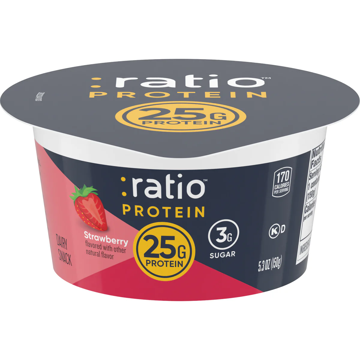 :ratio Ratio Protein Strawberry Cheesecake flavored yogurt product image