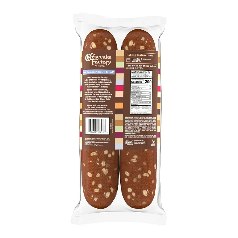 The Cheesecake Factory At Home The Cheesecake Factory Our Famous Brown Bread 2 Wheat Mini Baguettes product image